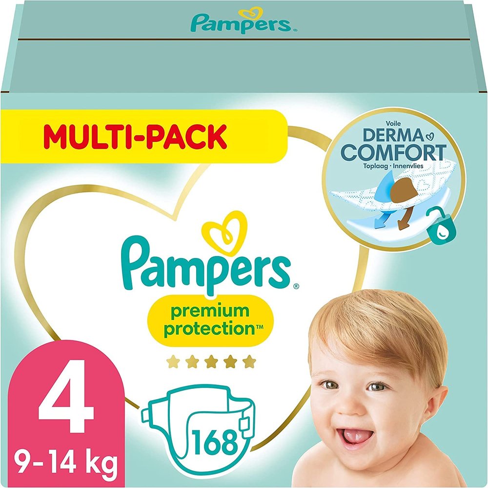Pampers Premium Protection Size 4 Maxi 8-16kg Monthly Box
